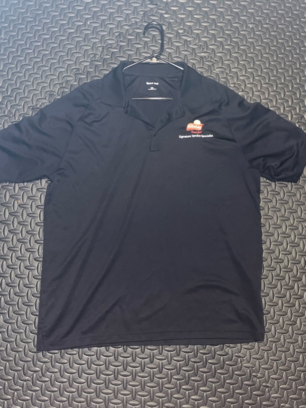 Sport-Tek Black Polo with Small Embroidered Logo